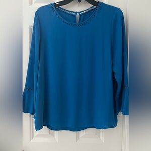 Elegant blue blouse